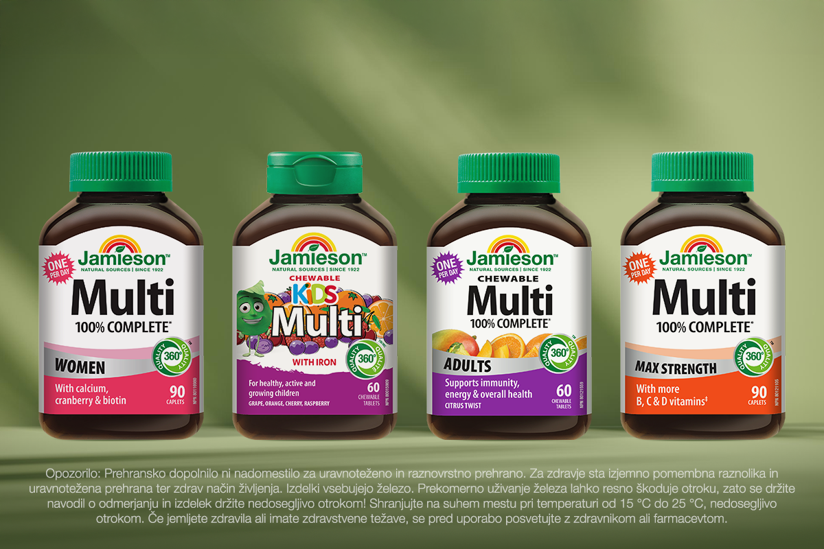 Jamieson ponuja več različic multivitaminov
